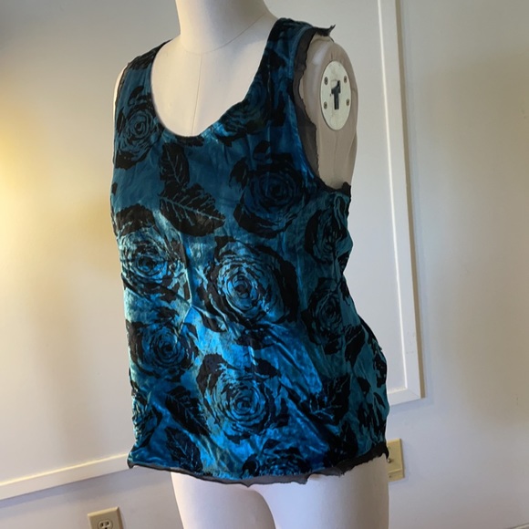 WINTER KATE SzM velvet burnout twist tank - Picture 3 of 5